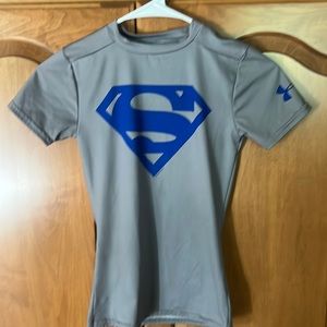 Boys Superman under armor shirt